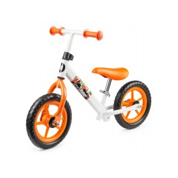 Беговел Small Rider Combo Racer (2в1) с лыжами и колесами бело-оранжевый