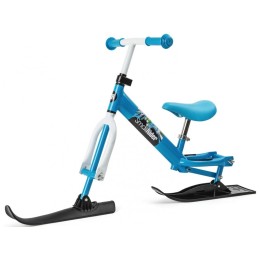 Беговел Small Rider Combo Racer (2в1) с лыжами и колёсами бело-синий