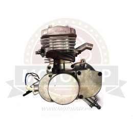 Двигатель в сборе на велосипед 70cc (Автомат сц. + ручной стартер)