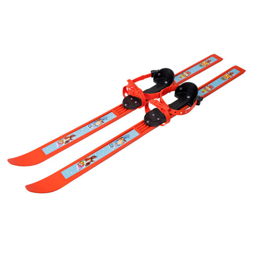 Лыжи детские пластиковые Вираж-спорт с палками длина - 100 мм
