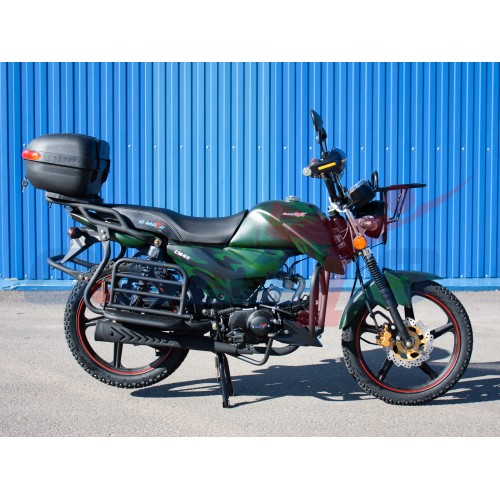 Мопед ALFA C.MOTO FORESTER NEW с кофром камуфляж не брать