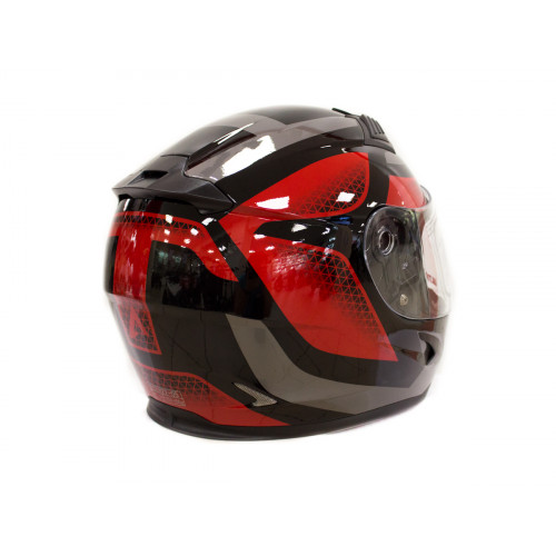 Шлем детский (интеграл) ATAKI SC-36 Scope красный/черный глянцевый YL