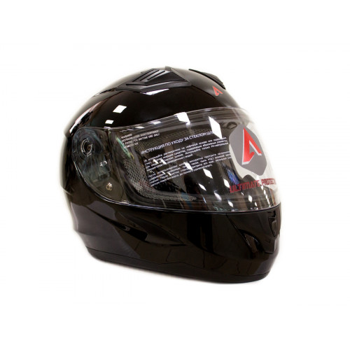 Шлем детский (интеграл) ATAKI SC-36 Solid черный глянцевый YL
