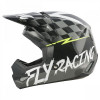 Шлем детский (кроссовый) FLY RACING KINETIC Sketch черный/белый/Hi-Vis желтый YL