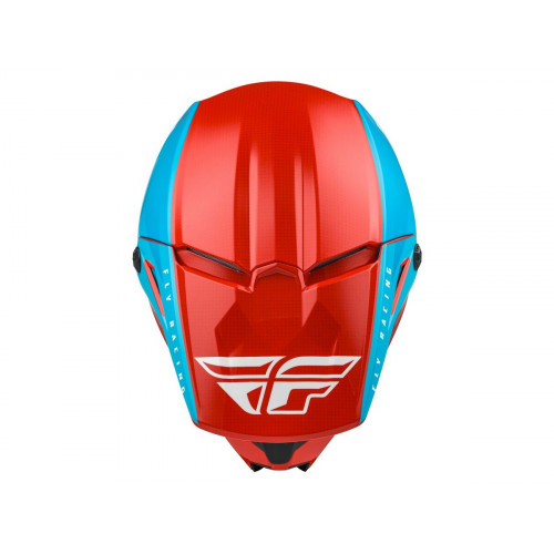 Шлем детский (кроссовый) FLY RACING KINETIC STRAIGHT EDGE красный/белый/синий YL