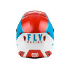Шлем детский (кроссовый) FLY RACING KINETIC STRAIGHT EDGE красный/белый/синий YM