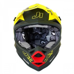 Шлем детский (кроссовый) J32 Vertigo серый/Hi-Vis желтый  YM