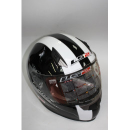 Шлем FF 384 TUNNER черно-белый XL