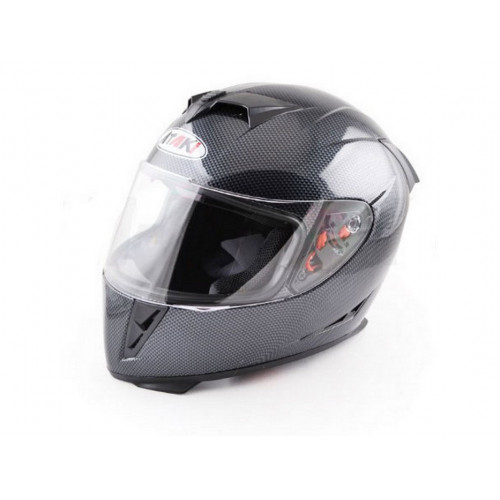 Шлем (интеграл) Ataki FF311 Carbon черный/серый глянцевый XL