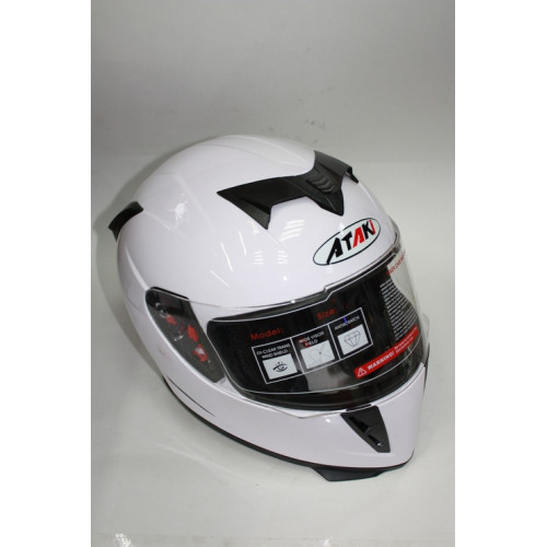 Шлем (интеграл) Ataki FF311 Solid белый глянцевый L