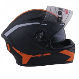 Шлем (интеграл) Ataki JK316 Route черный/оранжевый матовый  L