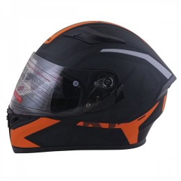 Шлем (интеграл) Ataki JK316 Route черный/оранжевый матовый   M