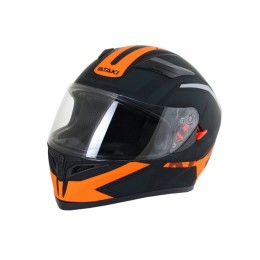 Шлем (интеграл) Ataki JK316 Route черный/оранжевый матовый   XL