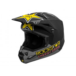 Шлем (кроссовый) FLY RACING KINETIC ROCKSTAR ECE серый/черный/желтый матовый L