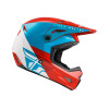 Шлем (кроссовый) FLY RACING KINETIC STRAIGHT EDGE красный/белый/синий L