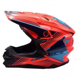Шлем (кроссовый) KIOSHI Holeshot 801 оранжевый/синий  S