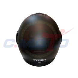 Шлем модуляр YM-929_3 "YAMAPA" (подбородок откидывается) TRANSFORMER черный матовый разм. S  NEW