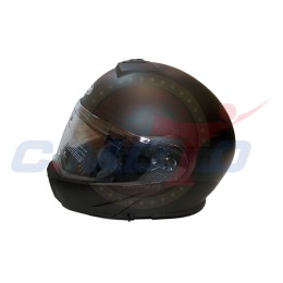 Шлем модуляр YM-929_3 "YAMAPA" (подбородок откидывается) TRANSFORMER черный матовый разм. S  NEW