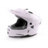 Шлем (мотард) Ataki FF802 Solid белый глянцевый M