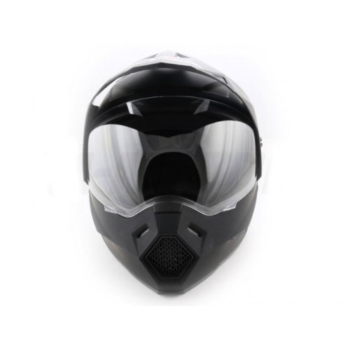 Шлем (мотард) Ataki FF802 Solid черный матовый XL