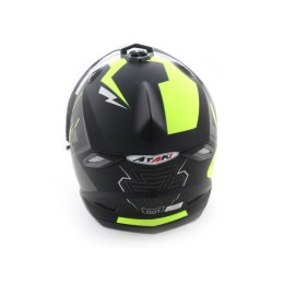 Шлем (мотард) Ataki FF802 Strike Hi-Vis желтый/черный матовый L