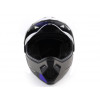 Шлем (мотард) Ataki FF802 Strike синий/черный матовый М