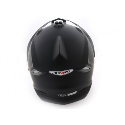 Шлем (мотард) Ataki JK802 Solid черный матовый    S