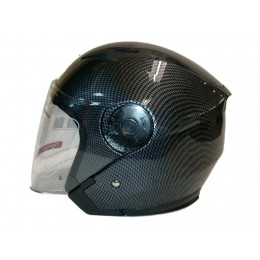 Шлем открытый 3/4 COBRA JK513 серый карбон размер L