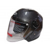 Шлем открытый 3/4 COBRA JK513 серый карбон размер M