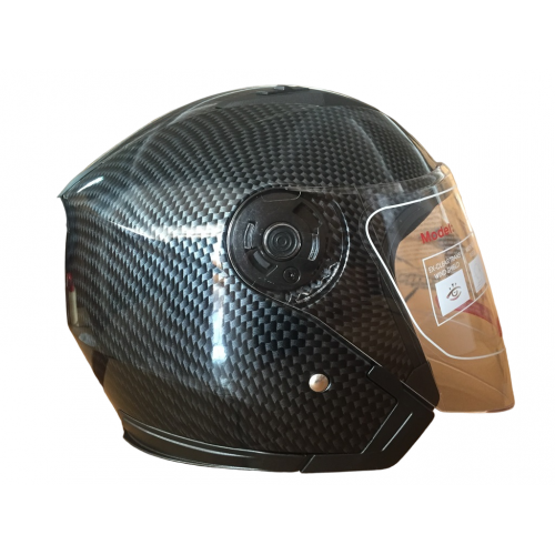 Шлем открытый 3/4 COBRA JK513 серый карбон размер S