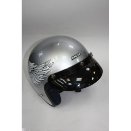 Шлем (открытый с козырьком) R-505N серый М