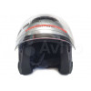Шлем (открытый со стеклом) Ataki JK526 Solid серебристый глянцевый   S