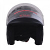 Шлем (открытый со стеклом) Ataki JK526 Stripe черный/красный матовый L