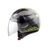 Шлем (открытый со стеклом) OF562 AIRFLOW camo камуфляж матовый S