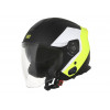 Шлем (открытый со стеклом) Origine Palio Eko черный/Hi-Vis желтый матовый XL