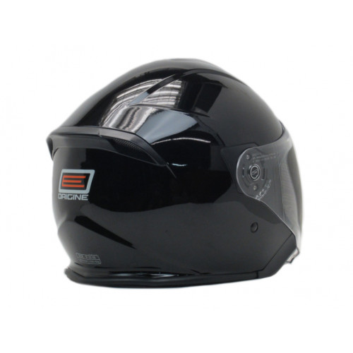 Шлем (открытый со стеклом) Origine Palio Solid черный глянцевый M