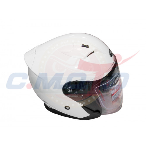 Шлем открытый YM-637 "YAMAPA" белый размер L (с антикрылом) NEW