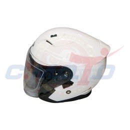 Шлем открытый YM-637 "YAMAPA" белый размер L (с антикрылом) NEW