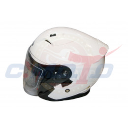 Шлем открытый YM-637 "YAMAPA" белый размер M (с антикрылом) NEW
