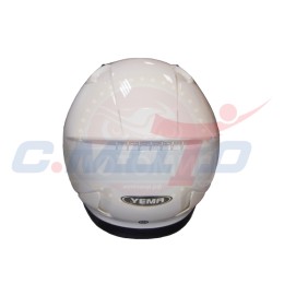 Шлем открытый YM-637 "YAMAPA" белый размер XL (с антикрылом) NEW