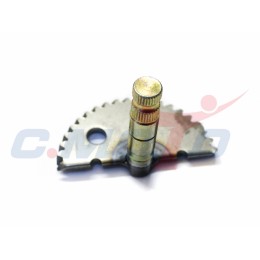 Вал кикстартера с сектором 4х такт. косозубый 139QMB длиный 65 мм №2