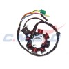 Зажигание 4х т GY6-125/150 голое (без маховика) (статор 7+1 катушек) 157QMJ